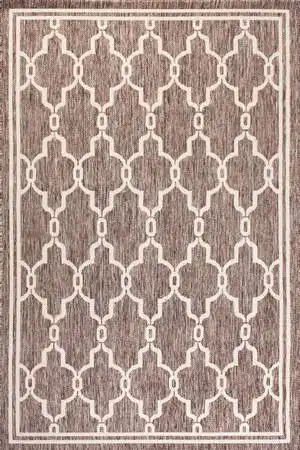 Terrace Outdoor Spanish Tile Taupe Rug